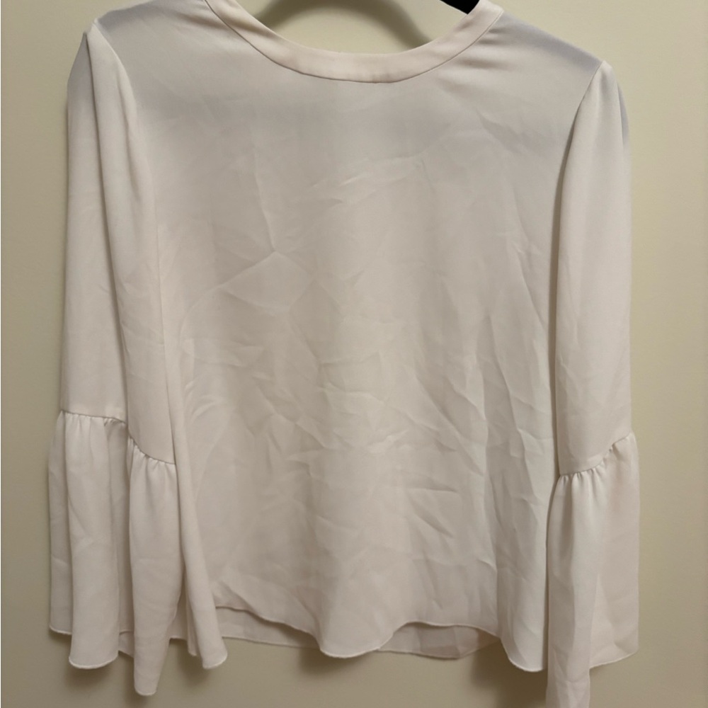 Wilfred Cream Blouse with Flared Sleeves